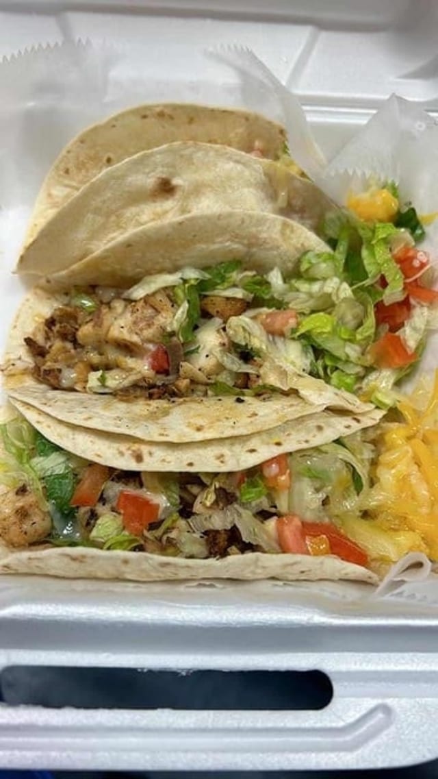 Fish or Shrimp Tacos.