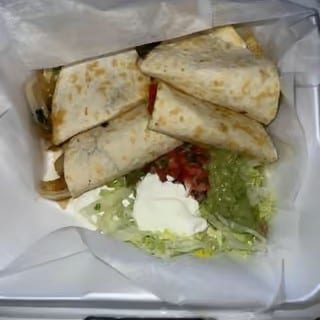 Veggie Quesadilla.