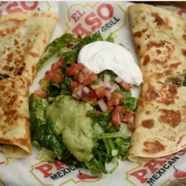 Veggie Quesadilla.