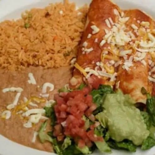 (Vegetarian) Cheese Enchiladas.
