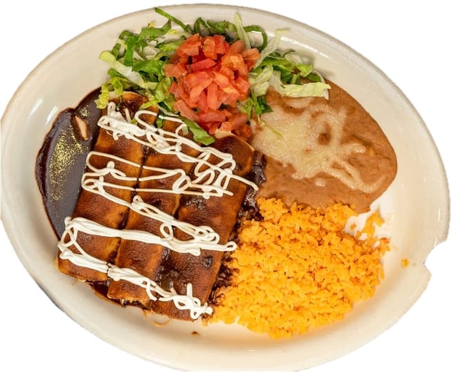 Enchiladas Con Mole.