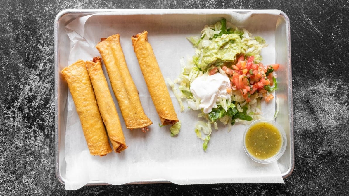Flautas Mexicanas.