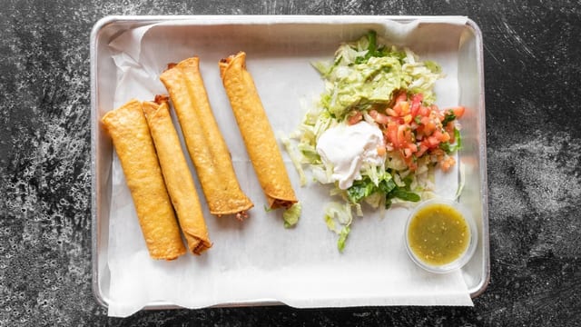 Flautas Mexicanas.
