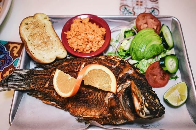 Whole Fried Fish / Mojarra.