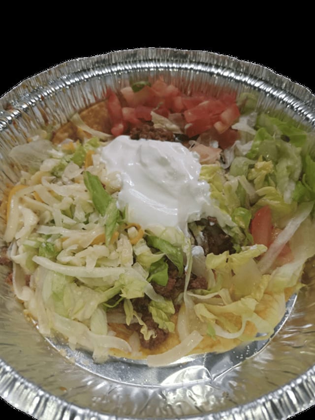 Beef Tostada.