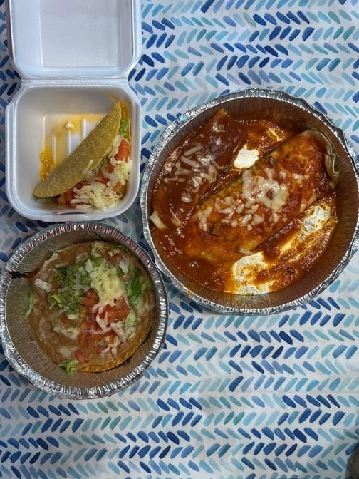 K. One Burrito, One Chalupa, One Beef Taco & One Enchilada.