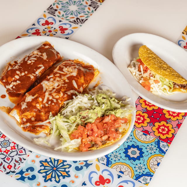 K. One Burrito, 1 Chalupa, 1 Beef Taco and 1 Enchilada Combo Plate.