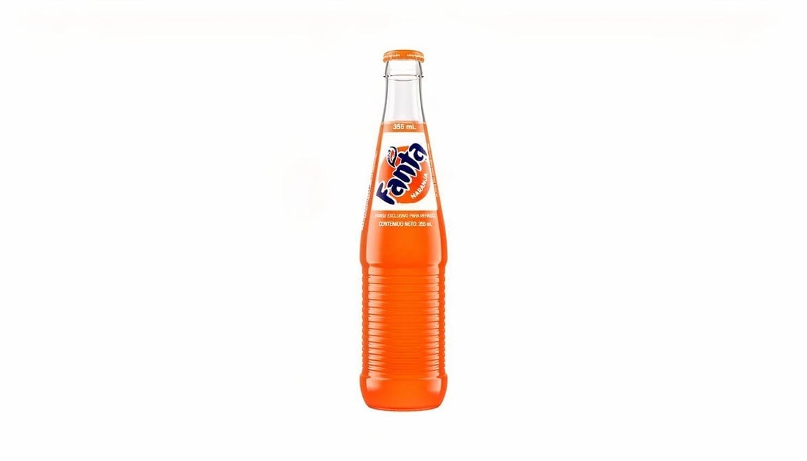 Fanta Orange De Mexico Glass 355 ML.