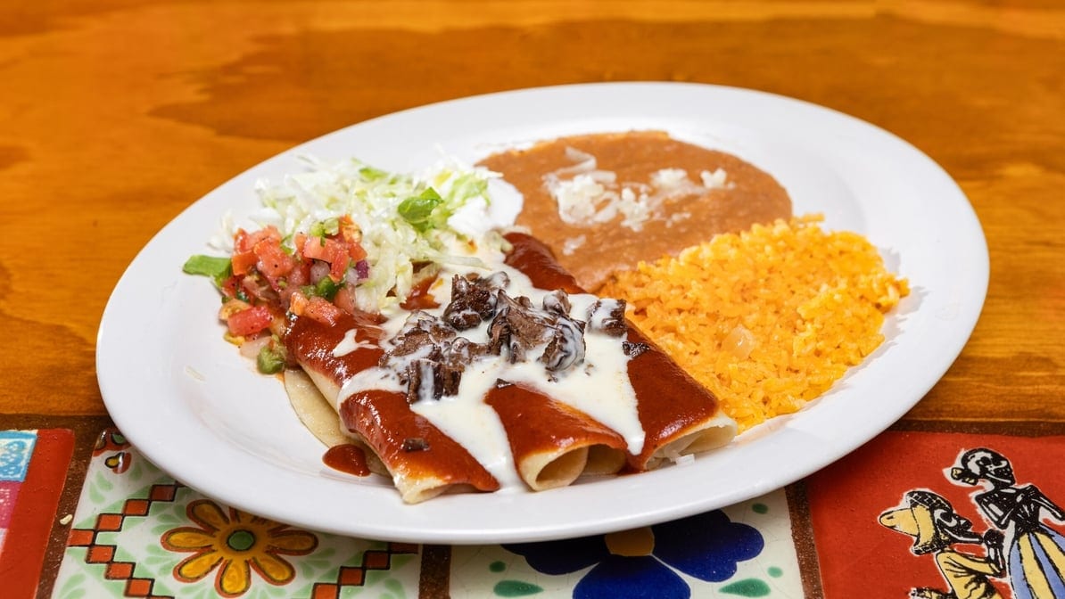 Enchiladas Al Carbon.