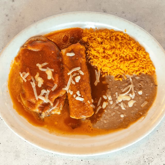 E. One Chile Relleno, One Beef Taco, & One Beef Enchilada.