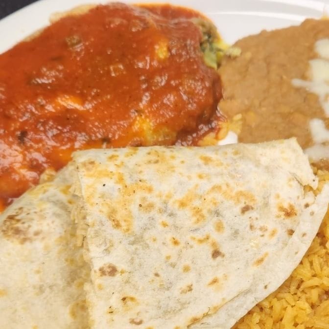 B. One Chile Relleno & One Quesadilla.