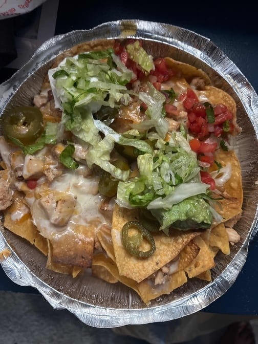 Grilled Pollo Nachos.